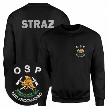 Bluza OSP + miejscowość haft (NOWE LOGO)