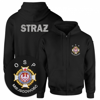 Bluza rozpinana OSP ZWIĄZEK haft + miejscowość