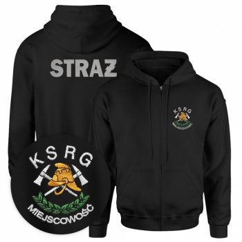 Bluza rozpinana OSP KSRG haft + miejscowość