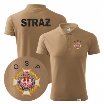 Koszulka OSP ZWIĄZEK piaskowa