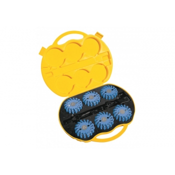 Dysk sygnalizacyjny, zestaw 6 sztuk, barwa niebieska