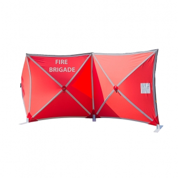 Parawan 4 segmentowy z taśmami odblaskowymi 1,8m x 1,8m GT030