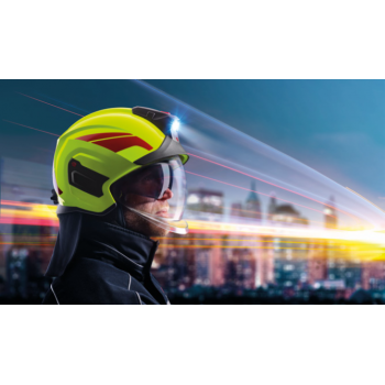 Hełm strażacki Heros-titan (z przyłbicą, osłoną karku i krawędzi) Rosenbauer