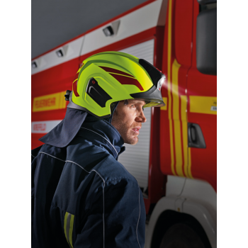 Hełm strażacki Heros-titan (z przyłbicą, osłoną karku i krawędzi) Rosenbauer