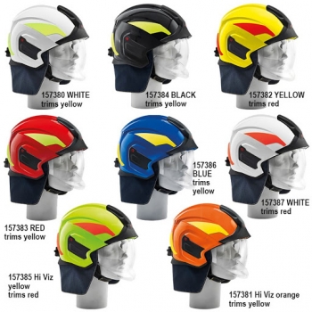 Hełm strażacki Heros-titan (z przyłbicą, osłoną karku i krawędzi) Rosenbauer