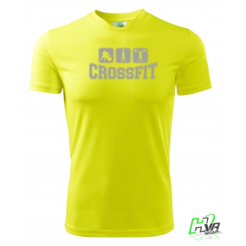 CROSSFIT koszulka termoaktywna 9 Żółta lub Czarna, Męska | Damska