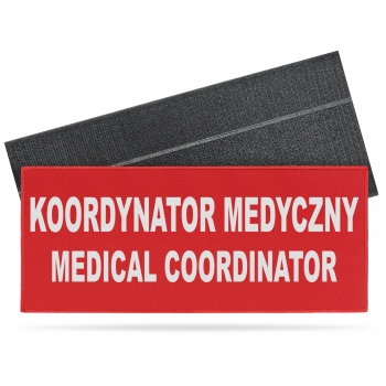 KOORDYNATOR MEDYCZNY MEDICAL COORDINATOR naszywka odblaskowa różne wersje i kolory