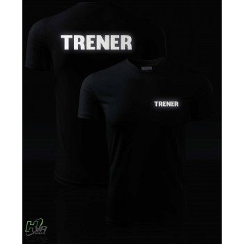 Koszulka termoaktywna T-shirt TRENER | CZARNA