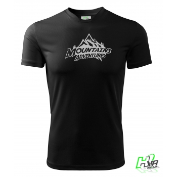 MOUNTAINS ADVENTURES koszulka termoaktywna 4 Żółta lub Czarna, Męska | Damska