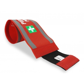 Odblaskowa opaska PIERWSZA POMOC - 10 cm