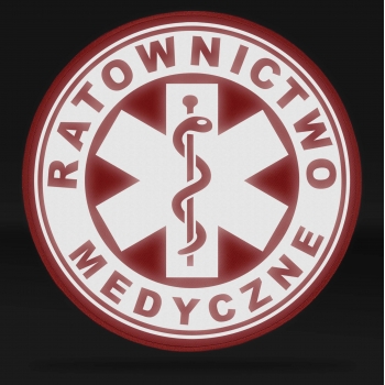 RATOWNICTWO MEDYCZNE naszywka odblaskowa + eskulap różne wersje i kolory