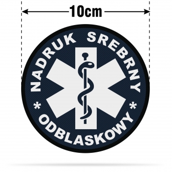 RATOWNIK KWALIFIKOWANY OSP naszywka odblaskowa z eskulapem różne wersje i kolory