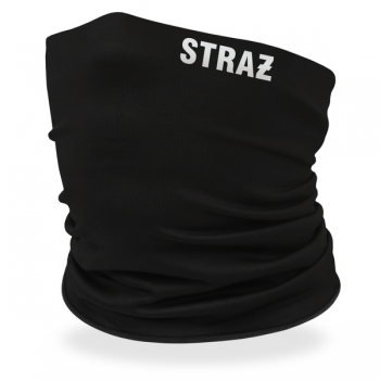 Komin termoaktywny z nadrukiem odblaskowym STRAŻ