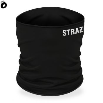 Komin termoaktywny z nadrukiem odblaskowym STRAŻ