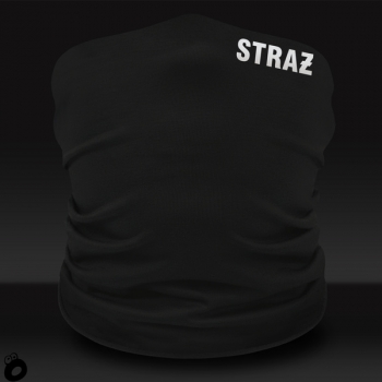 Komin termoaktywny z nadrukiem odblaskowym STRAŻ