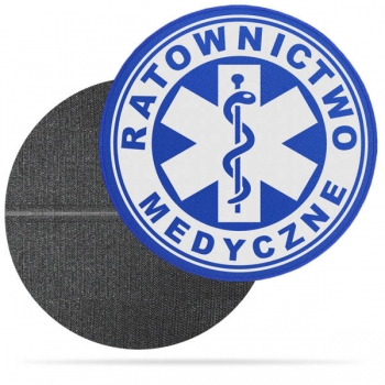 RATOWNICTWO MEDYCZNE naszywka odblaskowa + eskulap różne wersje i kolory