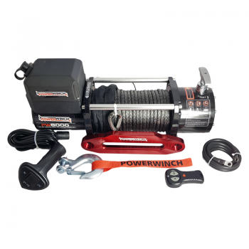 WYCIĄGARKA PW8000E 12V Z LINĄ SYNTETYCZNĄ