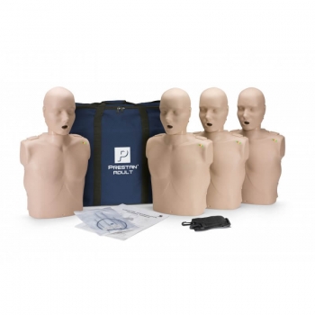 4 SZT. FANTOM TORS OSOBY DOROSŁEJ CPR-AED ZE WSKAŹNIKIEM LED W TORBIE TRANSPORTOWEJ PRESTAN