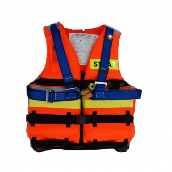 Kamizelka asekuracyjna "STRAŻ" z uprzężą i światłem 80 N