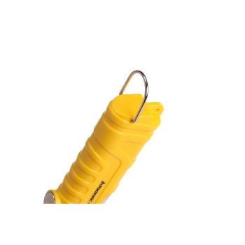Latarka ręczna, DURA LIGHT 2.2, 400lm + światło boczne COB biało - czerwone, bateryjna (3xAA), (pasek na rękę), blister
