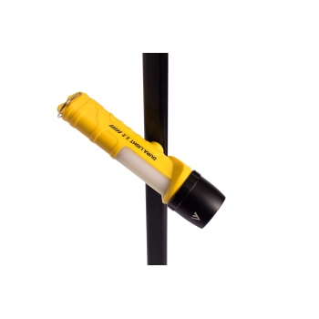 Latarka ręczna, DURA LIGHT 2.2, 400lm + światło boczne COB biało - czerwone, bateryjna (3xAA), (pasek na rękę), blister